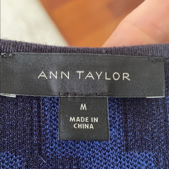 Ann Taylor geo jacquard fit and flare dress - Picture 5 of 7